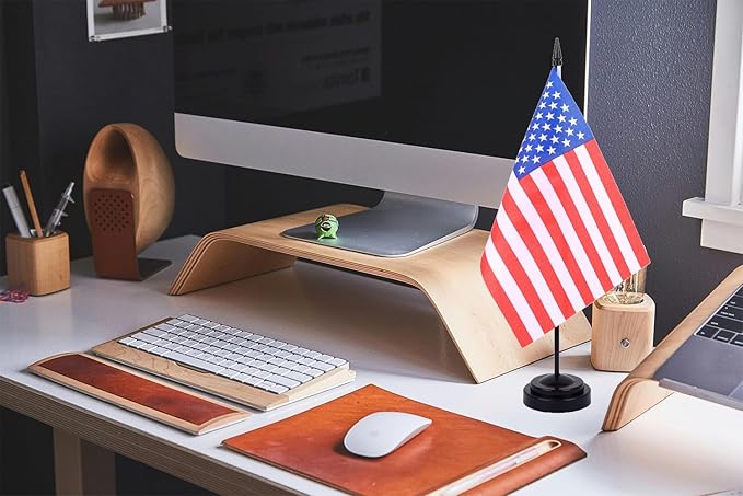 WXTWK 2 Pack American Flag US Desk Flag Set - Image 5