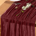 Burgundy Table Runner Cheesecloth Table Runner 10FT Farmhouse Table Runners 120 by LINXTAR