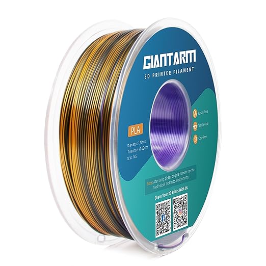GIANTARM Silk PLA 3D Printer Filament, Tri-Color 3D Printing PLA Filament 1.75mm - Image 8