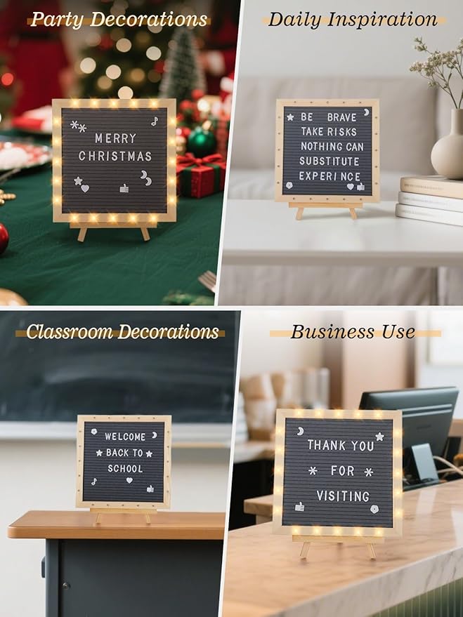Light up Changeable Felt Letter Board Sign - Image 9