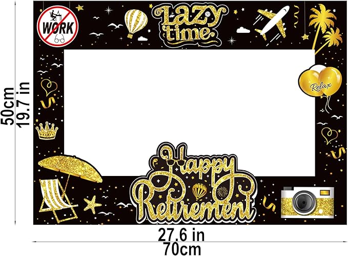 Retirement Party Photo Booth Props Kit - Image 4