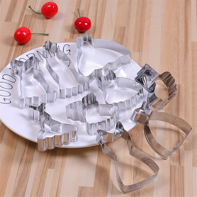 Mini Dress Cookie Cutter Set of 9 pcs, Stainless Steel Mini ONE-BITE SIZE - Image 6