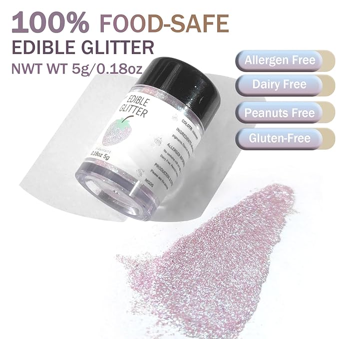 Iridescent Edible Glitter for Drinks - Image 5