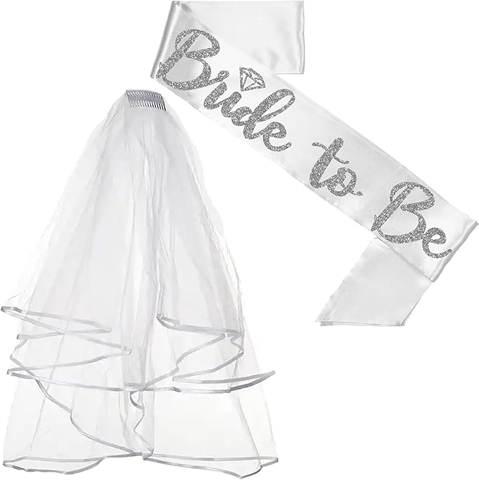Bride Sash and Veil - Image 7