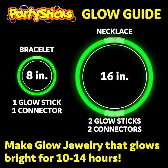 PartySticks Green Glow Sticks - Image 2