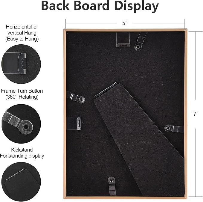 5x7 Picture Frame Set of 2, Display - Image 4