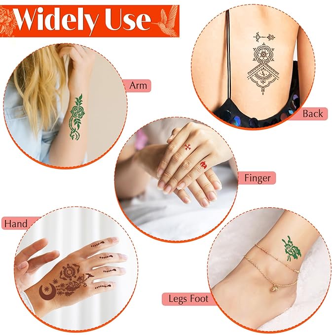 Temporary Tattoos Stencils Kit, Temporary Tattoos Kit - Image 3