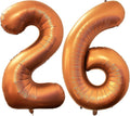 Number 26 Giant Orange 40 Inch Foil Helium Balloons by LHOAVWE