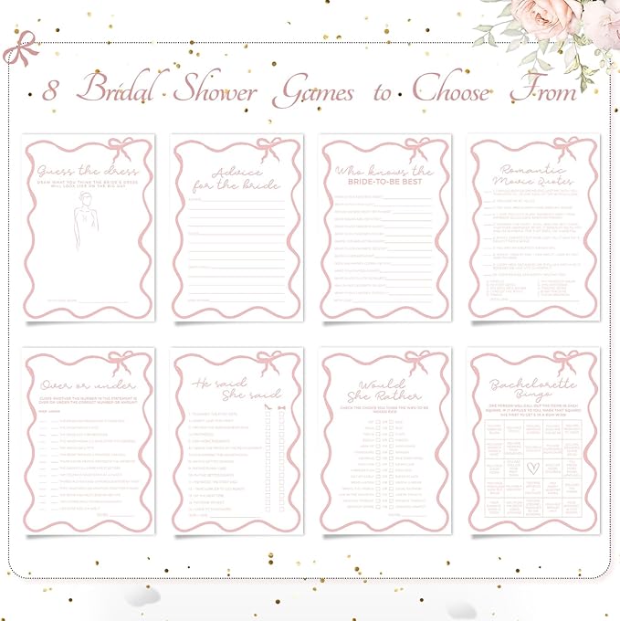 DEEKA 30 PCS Bridal Shower Games Card - Image 7
