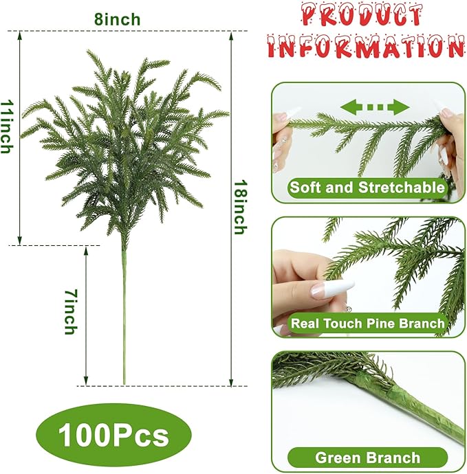 Artgar 100 Pcs Pine Branches - Image 5