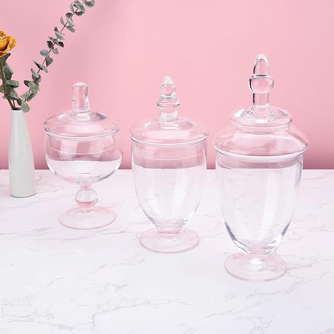 Glass Apothecary Jars with Lids, Small Storage Containers - Image 8