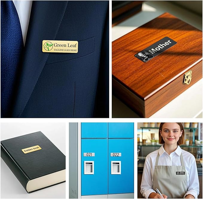 Custom ID Name Tag Badges Identification Personalized - Image 6