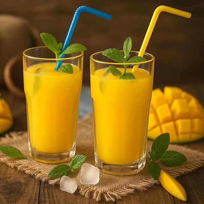 Tomnk 300pcs 10.3 Inches Disposable Flexible Bendy Drinking Straws Plastic - Image 6