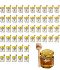 50 Pack 1.5 oz Hexagonal Honey Jars by Unknown