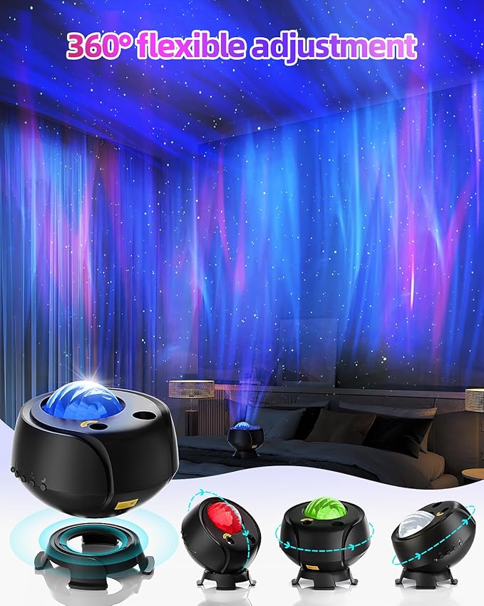 Largest Coverage Area Northern Lights Projector, 15 Combinations Galaxy - Image 5