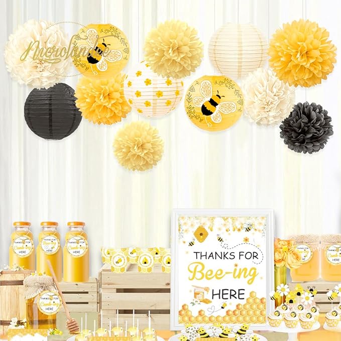 NICROLANDEE Bee Party Decorations, Bee Themed Birthday Decorations - Image 4