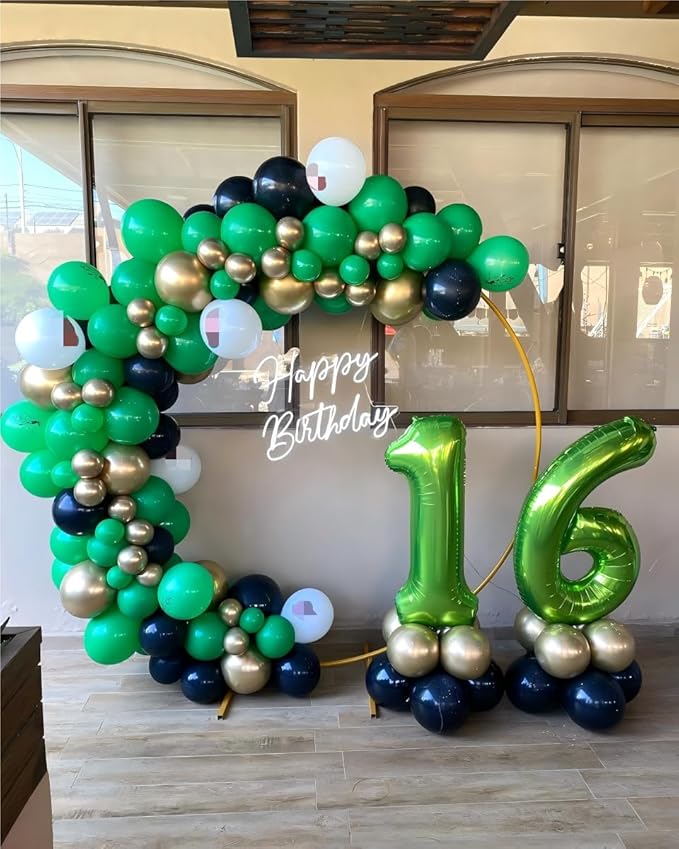 2026 Light Green 40 Inch Mylar Foil Number 6 Balloon, Birthday Balloons - Image 7