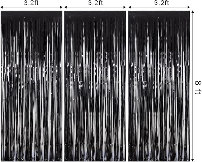 Foil Fringe Curtains Halloween Decor Party Decorations - Image 6