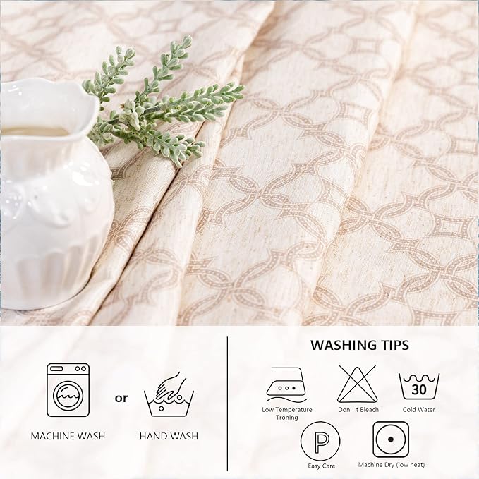 MYSKY HOME Checkered Rectangle Tablecloth 60x120 Inches - Image 4