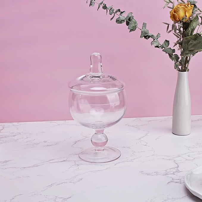 Glass Apothecary Jars with Lids, Small Storage Containers - Image 2