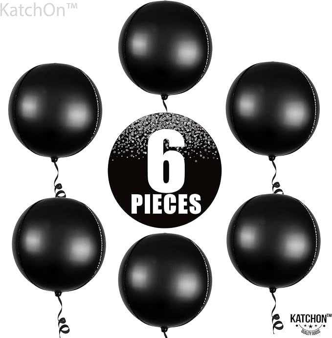 KatchOn, Big Matte Black Foil Balloons - Image 9