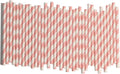 Paper Straws Disposable Pink White by GLUJASBIO