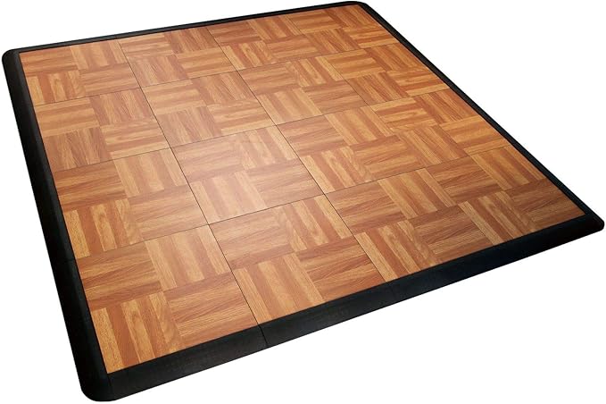 Big Floors 4X4OAKFLOOR Interlocking Lightweight Plastic Modular Dance Floor Kit - Image 2