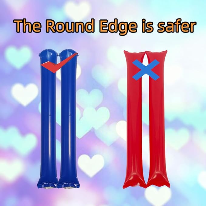 48pcs Round Head Boom Sticks Thunder Sticks Cheering Sticks Team Spirit Plastic - Image 3