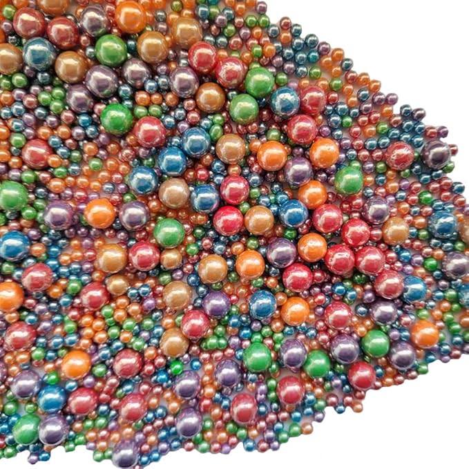 Edible Deep Colorful Sugar Pearls Candy Sprinkles 120G/ 4.23Ounce Baking Cake - Image 4