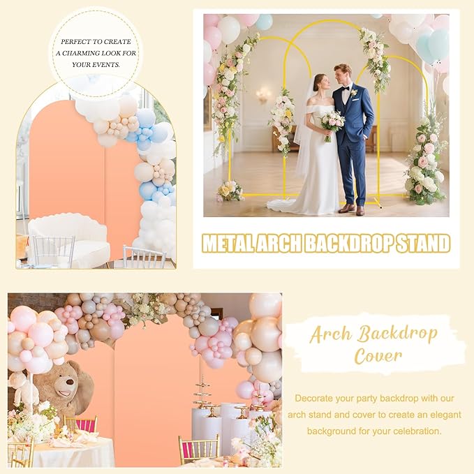Metal Arch Backdrop Stand Set of 3 - Image 8