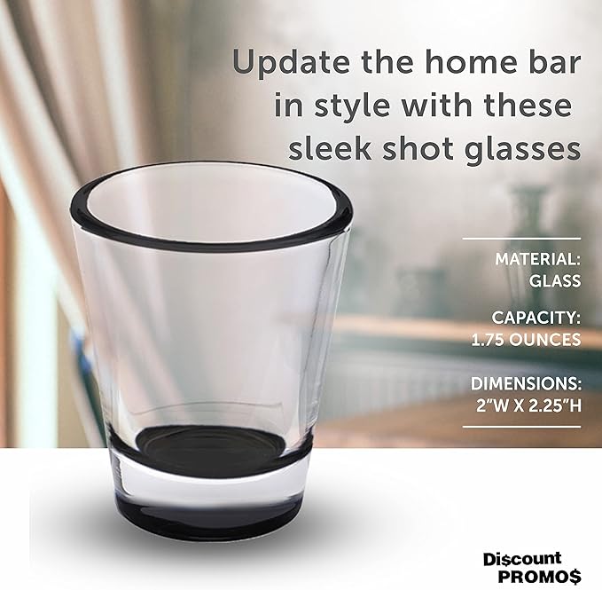 DISCOUNT PROMOS Shot Glasses Set 1.75 oz. Set of 10 Bulk Pack, Wedding Favor - Image 4