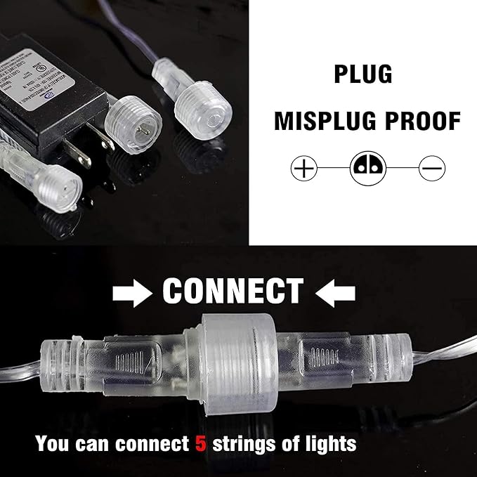 Dazzle Bright Christmas Lights Outdoor, 288LED Meteor Shower Rain Lights 12 - Image 3