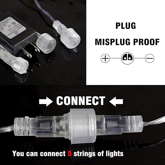 Dazzle Bright Christmas Lights Outdoor, 288LED Meteor Shower Rain Lights 12 - Image 3