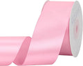 Rose Pink Satin Ribbon 1-1/2 inch X Continuous 25 Yards, Single Face Polyester by Kryvusribbon