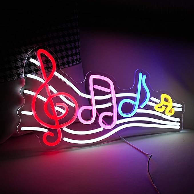Musical Staff Note Neon Sign Led Music Neon Light - Image 5