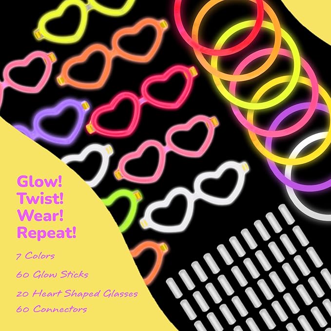 ArtCreativity Glow in the Dark Bracelets and Glasses - Image 3