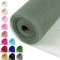 Moss Green Tulle Fabric Rolls 54 Inch x 40 Yards Large Mesh Tull Bolt by Grainear
