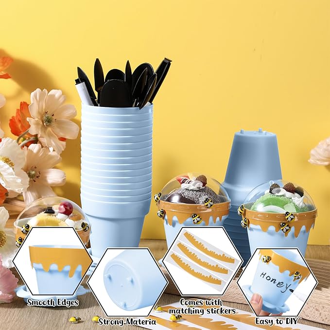 30 Sets Mini Honey Bee Pots - Image 3
