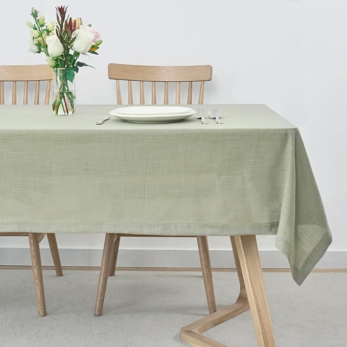 maxmill Lux Faux Linen Table Cloth - Image 2