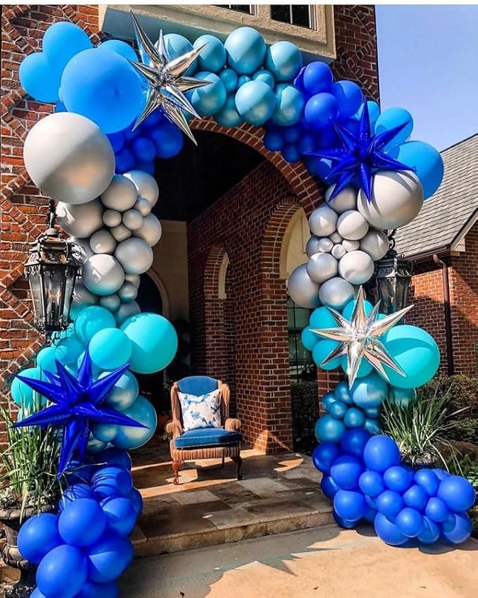 Bezente Royal Blue Latex Party Balloons - Image 9