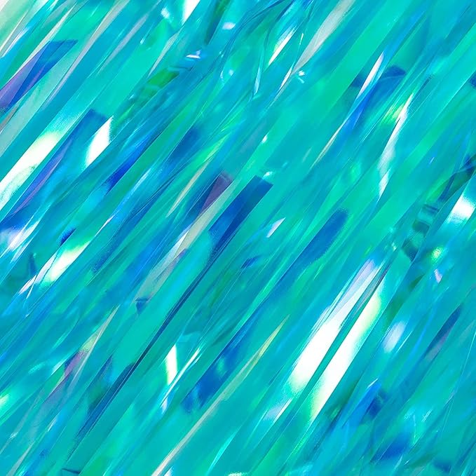 BRAVESHINE Party Decorations Iridescent Foil Fringe Backdrop - Image 7