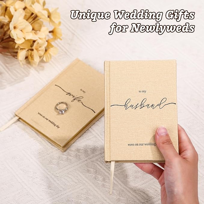 Wedding Vow Books His and Hers- Hard Cover Vow Books - Image 3