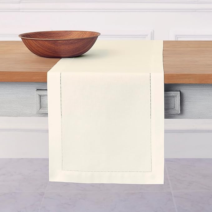 Solino Home Ivory Table Runner 60 Inches by SolinoHome