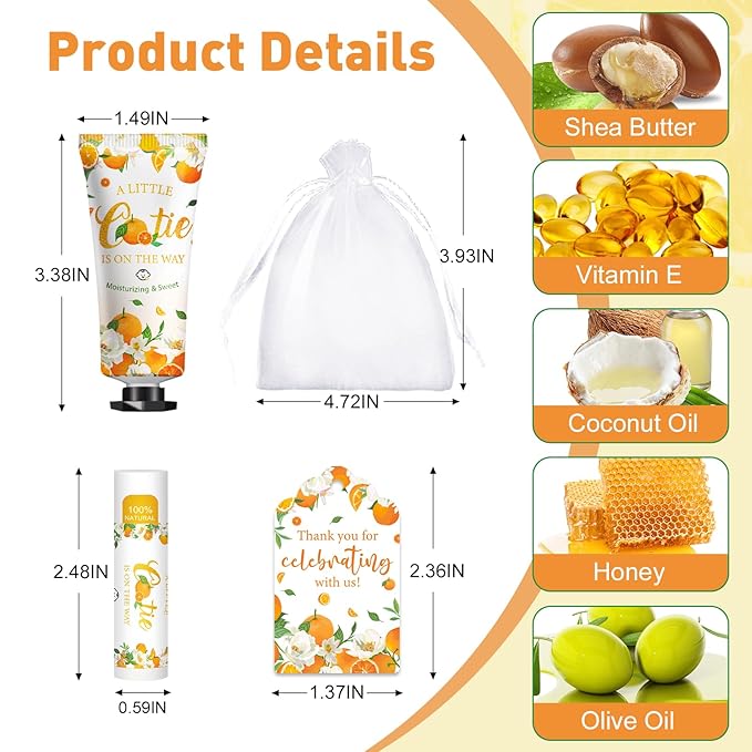 50 Pack Bulk Hand Cream and Bulk Lip Balm Gifts Sets, Bridal Shower Favors and - Image 3
