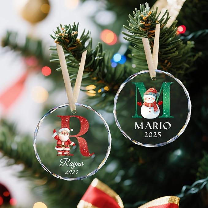 Name Ornaments for Christmas Tree, Personalized Christmas Ornaments 2025 - Image 2