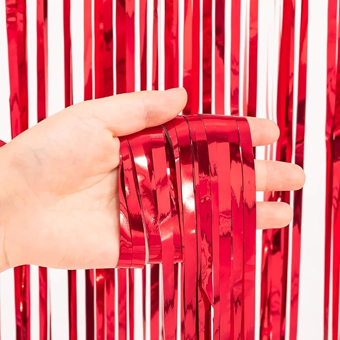 Foil Fringe Curtain Christmas Party Decorations - Image 8