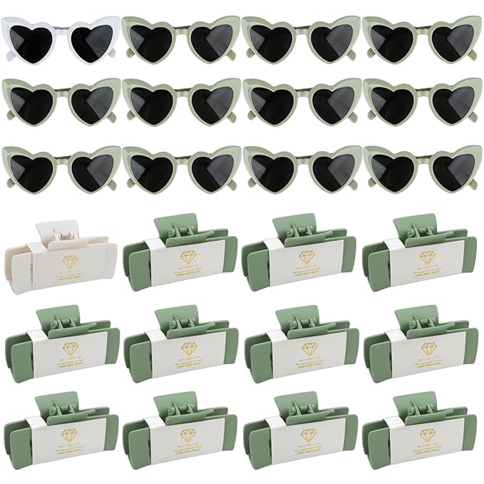 24pcs Bridesmaid Proposal Gifts 4.1inch Bachelorette Matte hair Claw Clip by Ciulaiy