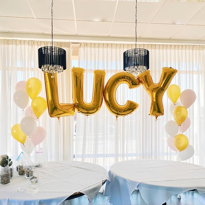 Giant C Alphabet Name Balloon, 40 Inch Helium Mylar Foil Word Balloons Letters - Image 3