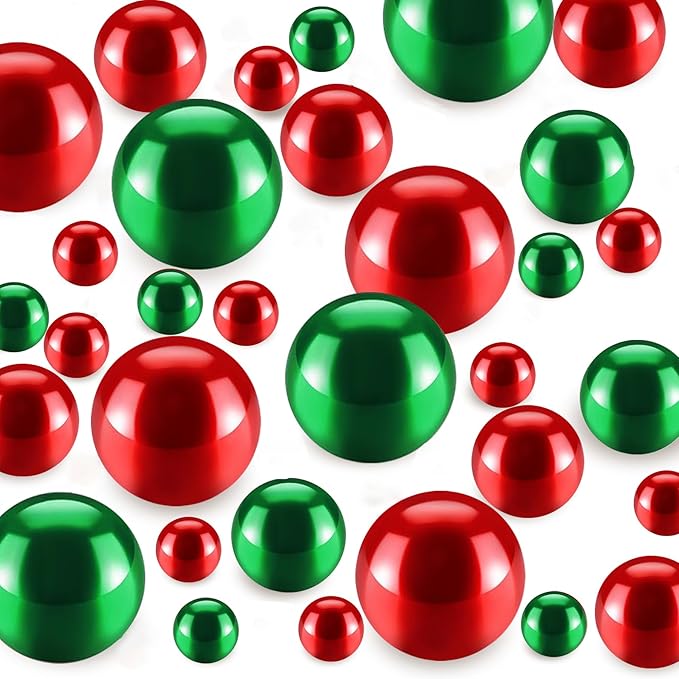 120 PCS 8/14/20mm No Hole Polish Pearl Beads by Cusmation