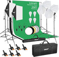 EMART 8.5 x 10 ft Backdrop Support System, Professional Photography Lighting Kit by EMART
